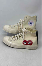 Load image into Gallery viewer, Converse Unisex Chuck Taylor All Star 70 Hi Cream Red Black Sneaker Shoes M6 W8
