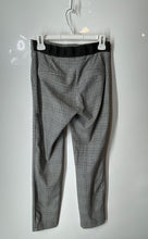 Load image into Gallery viewer, Zara Womens Gray Plaid Flat Front Slash Pocket Straight Leg Dress Pants Size S
