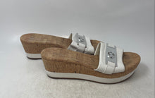 Load image into Gallery viewer, Michael Kors Womens Warren White Open Toe Wedge Heel Slide Sandals Size 11
