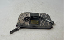 Load image into Gallery viewer, Nine West Womens Gray Signature Print Zip Top Lined Wristlet Wallet
