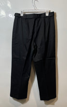 Load image into Gallery viewer, Ann Taylor Womens Black Flat Front Stretch Belted Straight Leg Ankle Pants Sz 12
