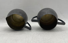 Load image into Gallery viewer, Lot Of 3 Pcs Vintage Antique Silver Tone Sugar &amp; Cream Jar And Tray Set
