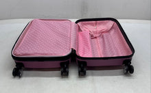 Load image into Gallery viewer, Rockland Unisex Pink Retractable Handle Lined Zip-Around Travel Trolley Bag
