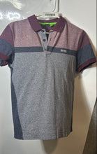 Load image into Gallery viewer, Hugo Boss Mens Multicolor Heather Short Sleeve Slim Fit Polo Shirt Size Small

