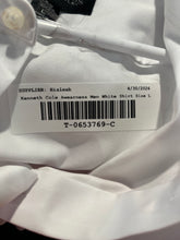Load image into Gallery viewer, Kenneth Cole Mens White Awearness Slim Fit Stretch Non-Iron Dress Shirt Size L
