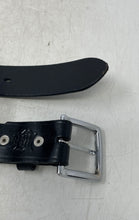 Load image into Gallery viewer, Unbranded Mens Black Engraved Leather Adjustable Dress Belt Size 42
