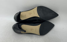 Load image into Gallery viewer, Cole Haan Womens Black Patent Leather Pointed Toe Slip-On Pump Heels Size 7B
