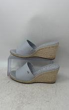 Load image into Gallery viewer, Calvin Klein Womens Bandera Light Blue Slip-On Platform Sandals Size 8.5
