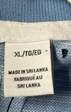 Load image into Gallery viewer, Calvin Klein Mens Blue White Striped Short Sleeve Regular Fit Polo Shirt Size XL
