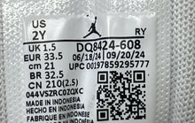 Load image into Gallery viewer, Nike Kids Air Jordan 1 Mid DQ8424-608 White Pink Lace-Up Sneaker Shoes Size 2Y

