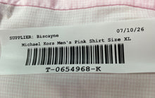 Load image into Gallery viewer, Michael Kors Mens Pink Regular Fit Ultra Wrinkle Free Dress Shirt Size XL
