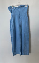 Load image into Gallery viewer, Zara Womens Blue Cutout Strapless Sweetheart Neck Back-Zip Sheath Dress Size M

