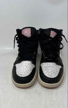 Load image into Gallery viewer, Nike Kids Air Jordan 1 Mid White Black Mid Top Lace-Up Sneaker Shoes Size 4Y

