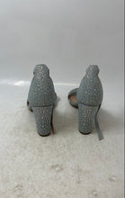 Load image into Gallery viewer, Madden Girl Womens Blue Glitters Block Heels Ankle Strap Sandals Size 6.5 M
