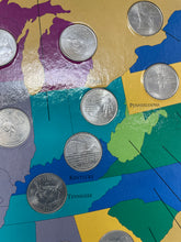 Load image into Gallery viewer, First State Quarters Of The United States Collector's Map (1999-2008) 31 Pcs
