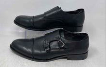Load image into Gallery viewer, Tahari Mens Black Leather Cap Toe Monk Strap Dress Shoes Size 12
