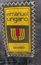 Load image into Gallery viewer, Emanuel Ungaro Mens Black Striped Wool Long Sleeve Two-Button Blazer Size 39 Reg
