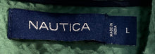 Load image into Gallery viewer, Nautica Mens Green Texture Short Sleeve Collared Pockets Button-Up Shirt Size L
