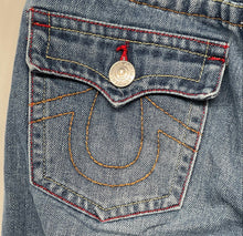 Load image into Gallery viewer, True Religion Girls Blue Denim 5-Pocket Design Straight Leg Jeans Size 14
