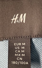 Load image into Gallery viewer, H&amp;M Mens Blue Cotton Long Sleeve Dual Pockets Regular Fit Button-Up Shirt Size M
