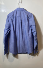 Load image into Gallery viewer, Banana Republic Mens Blue Printed Long Sleeve Dress Shirt Size Medium
