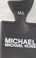 Load image into Gallery viewer, Michael Kors Mens Brown Signature Print Adjustable Buckle Dress Belt Size M/L
