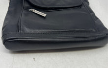 Load image into Gallery viewer, Giani Bernini Womens Venice Black Leather Flap Pocket Zip Top Crossbody Purse
