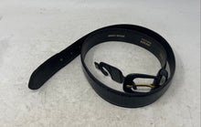 Load image into Gallery viewer, Jaeger Mens Black Leather Classic Adjustable Strap Waist Belt Size 85/34
