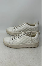 Load image into Gallery viewer, Michael Kors Womens Emmett White Monogram Embossed Lace-Up Sneaker Shoes Size 7M
