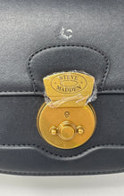 Load image into Gallery viewer, Steve Madden Womens Black Adjustable Strap Top Handle Crossbody Bag With Tags
