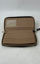 Load image into Gallery viewer, Michael Kors Womens Jet Set Blue Pebbled Leather Inner Divider Zip-Around Wallet
