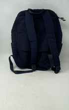 Load image into Gallery viewer, Vera Bradley Womens Essential Compact Blue Quilted Adjustable Strap Backpack
