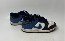 Load image into Gallery viewer, Nike Boys Dunk Low Black Blue Leather Lace-Up Low Top Sneaker Shoes Size 4Y
