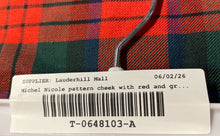 Load image into Gallery viewer, Michel Nicole Womens Red Green Plaid Button Knee Length Wrap Skirt Size Large
