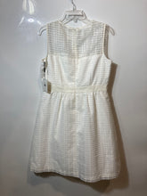 Load image into Gallery viewer, Calvin Klein Womens White Sleeveless Pleated Zipper A-Line Dress Size 12 W/Tag
