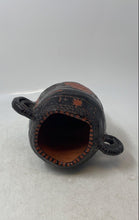 Load image into Gallery viewer, Sgraffito Design Reminiscent Of Ancient Styles Ceramic Vase With Handle
