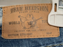 Load image into Gallery viewer, True Religion Girls Blue Denim 5-Pocket Design Straight Leg Jeans Size 14
