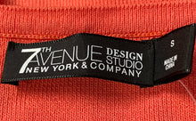 Load image into Gallery viewer, 7th Avenue Design Womens Orange Crochet Puff Sleeve Knitted Blouse Top Size S
