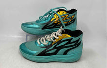 Load image into Gallery viewer, Puma Mens LaMelo Ball MB.02 Honeycomb Elektro Aqua &amp; Black Sneaker Shoes Sz 6.5
