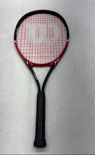 Load image into Gallery viewer, Wilson Fusion XL Red And Black V-Matrix Oversized Recreational Tennis Racket
