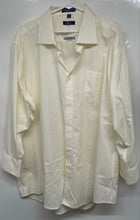 Load image into Gallery viewer, Retro Paris Mens Yellow Long Sleeve Collared Dress Shirt Size 18.5 32/33
