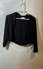 Load image into Gallery viewer, Calvin Klein Womens Black 3/4 Sleeve Shimmer Shrug Cardigan Sweater No Size
