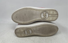 Load image into Gallery viewer, Michael Kors Womens Pink Poppy Logo Embossed Stripe Sneaker Shoes Size 6.5M
