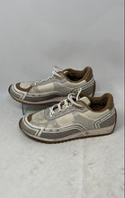 Load image into Gallery viewer, Michael Kors Womens Gray And White Low Top Lace-Up Sneakers Shoes Size 8M
