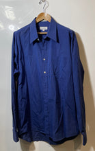 Load image into Gallery viewer, Authentic Christian Dior Mens Blue Cotton Long Sleeve Dress Shirt Size 17 36/37
