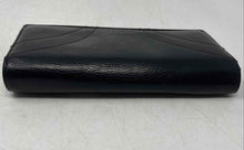 Load image into Gallery viewer, Kenneth Cole Reaction Womens Black Leather Inner Divider Clutch Wallet
