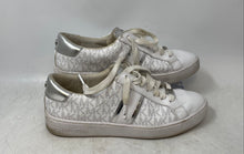 Load image into Gallery viewer, Michael Kors Womens Irving White And Silver Color Sneaker Shoes Size 9M
