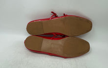 Load image into Gallery viewer, Aldo Womens Red Square Toe Double Strap Buckle Bow Ballet Flats Size 10M
