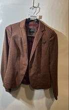 Load image into Gallery viewer, The Limited Womens Brown Long Sleeve Notch Lapel One-Button Blazer Size XS
