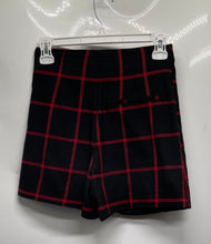 Load image into Gallery viewer, Zara Womens Black Red Plaid Side Zip Mini Wrap Skirts Size XS
